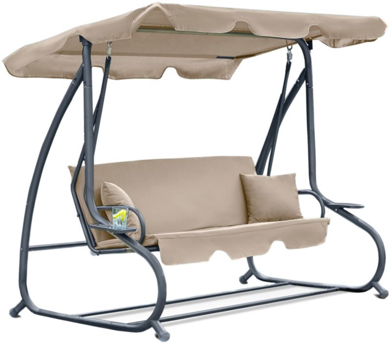 Huśtawka FUNFIT garden ogrodowa beżowa 230 x 172 cm 1szt.