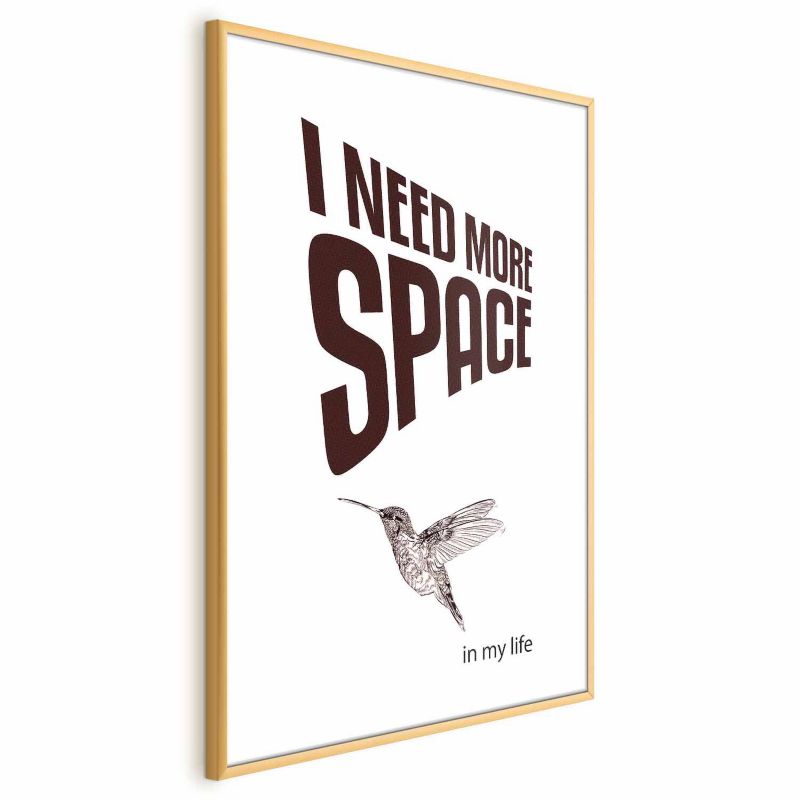 Plakat Artgeist More Space 21x30 cm z ramą złotą 1 szt