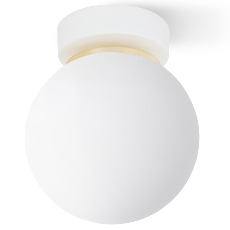 Lampa sufitowa Light Home LH Alta 1x E14 klosz szklany biały/złoty 1szt.