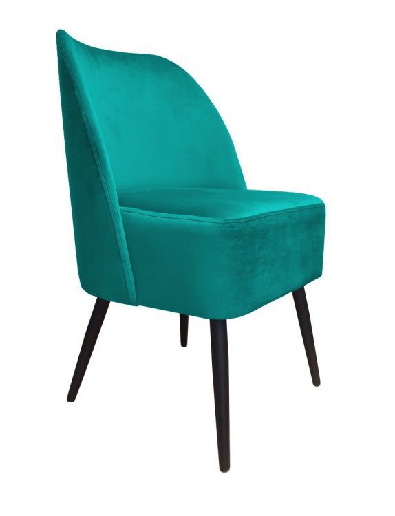 Fotel DUNAJ VELVET morski ATOS 1 szt.
