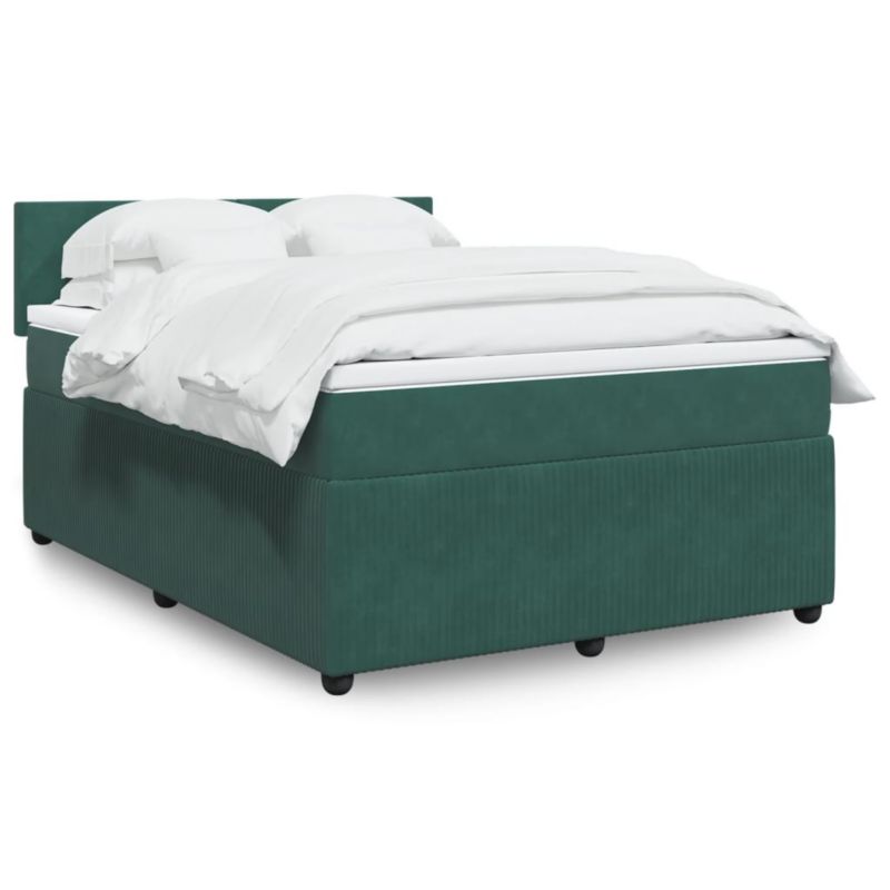 Łóżko kontynentalne WaszeMeble 140x190 cm zielone WM-3287731 1 szt.