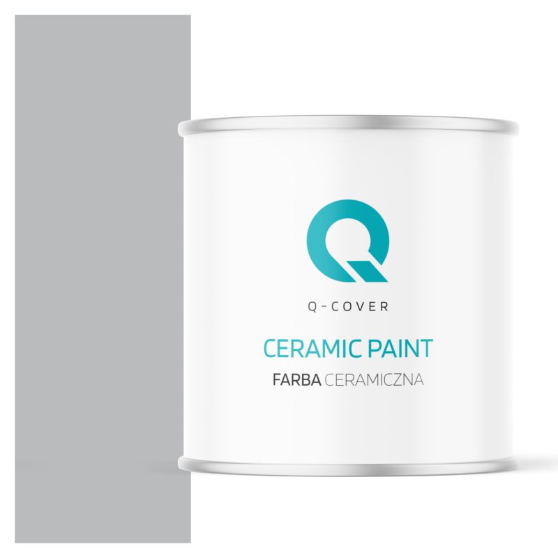 Farba Ceramiczna Do Ścian i Sufitów Q-Cover Szary H1050 Głęboki Mat 2L