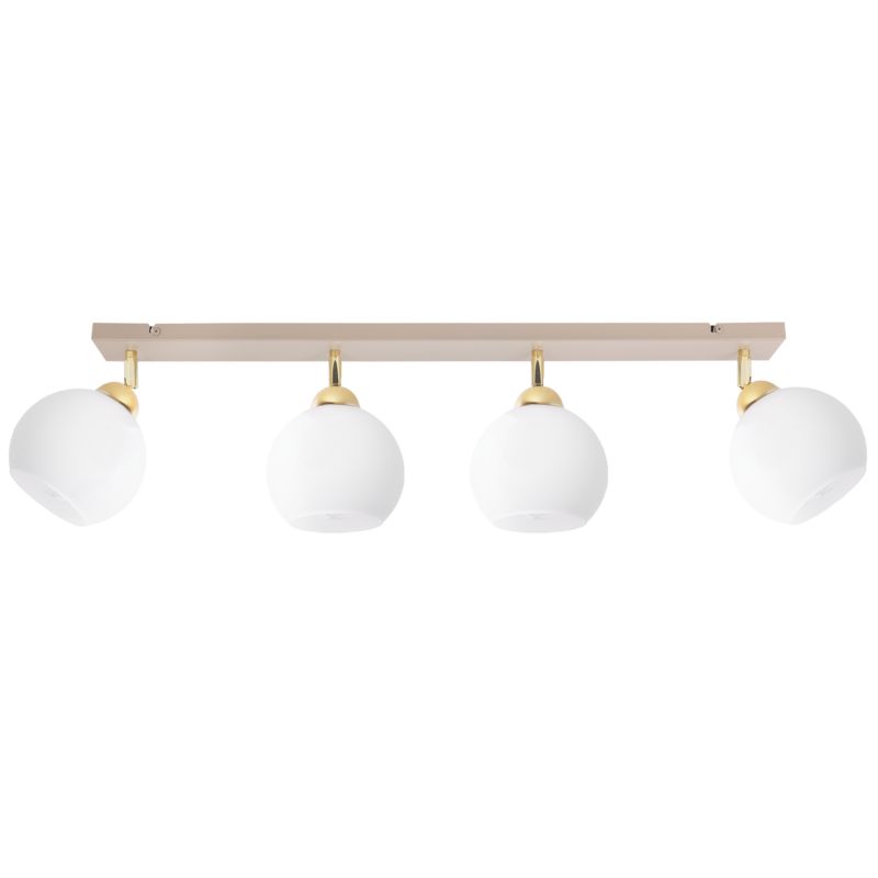 Lampa sufitowa Light Home LH Eliza 4xE27 kaszmir/złoty klosz biały kula 1szt.