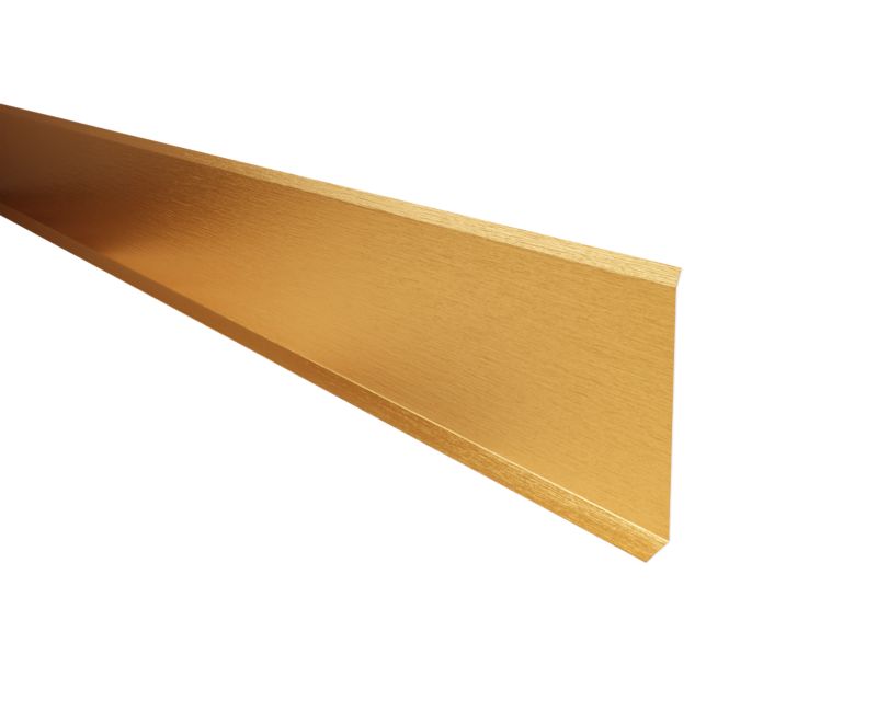 Listwa przypodłogowa F Lambro cokół stalowy złoty matowy 10cm x 270cm 1 szt.