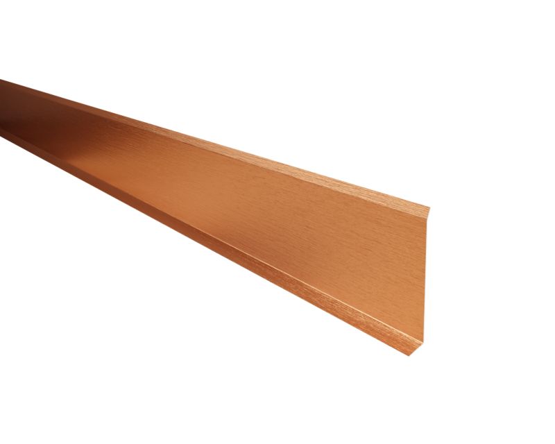 Listwa przypodłogowa F Lambro cokół stalowy miedziany matowy 8cm x 270cm 1 szt.