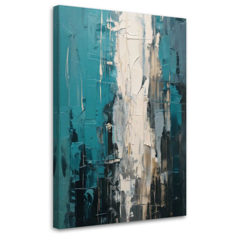 Obraz do salonu Feeby Abstrakcja Turkusowa 60x90cm 1szt