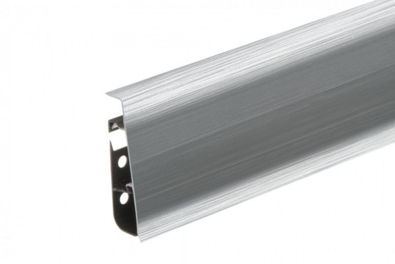 Listwa przypodłogowa Cezar Hi Line Prestige Aluminium Szczotkowane mat 22x75x2500mm PVC 1 szt.