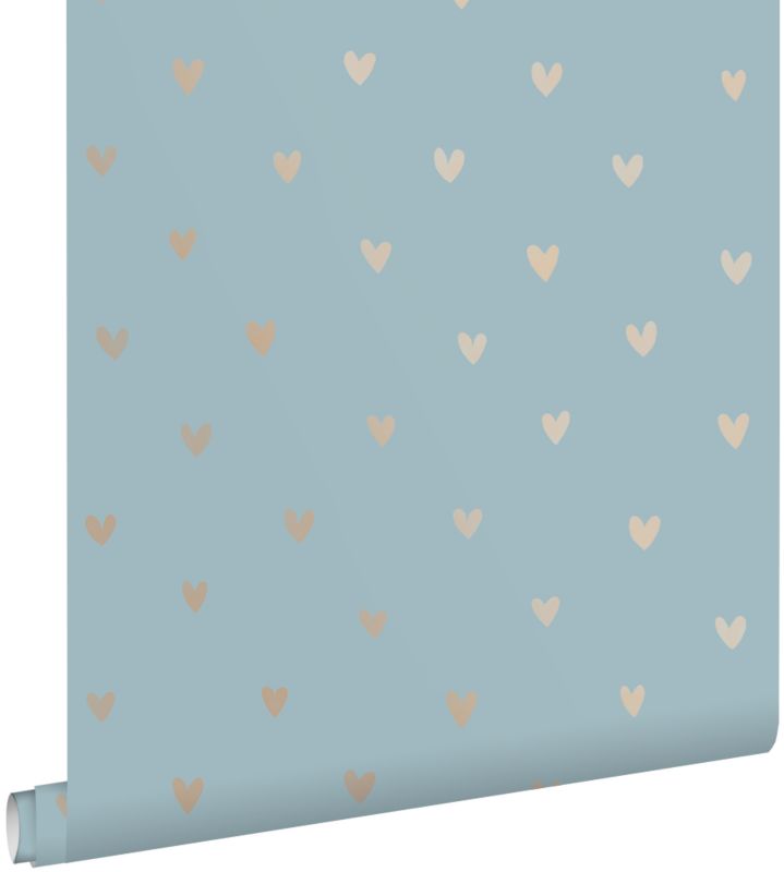Tapeta ESTAhome kiery vintage blueIbłyszczącego miedzianego brązu 53 cm x 10.05 m - 1 rol.