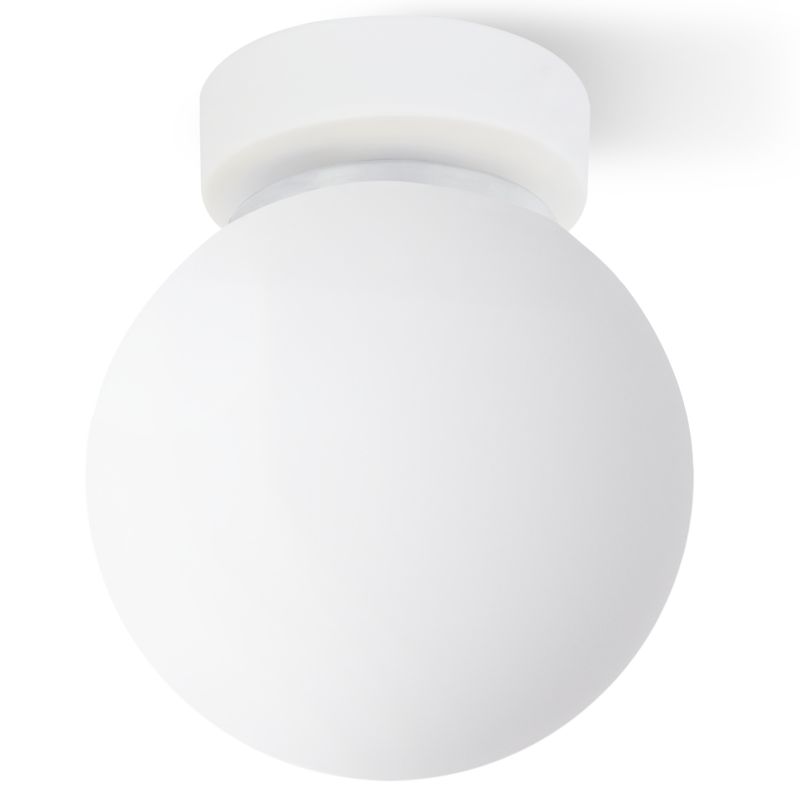 Lampa sufitowa Light Home LH Alta 1x E14 klosz szklany biały/chrom 1szt.