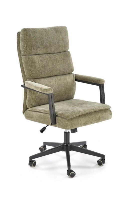 Fotel biurowy ergonomiczny Nurah INTESI oliwkowy obrotowy z podłokietnikami do biura 1 szt.