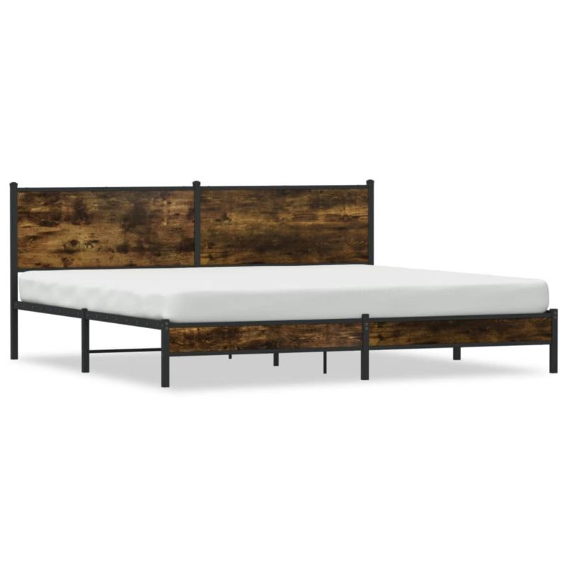 Łóżko metalowe WaszeMeble 193x203 cm dąb WM-3301379 1 szt.