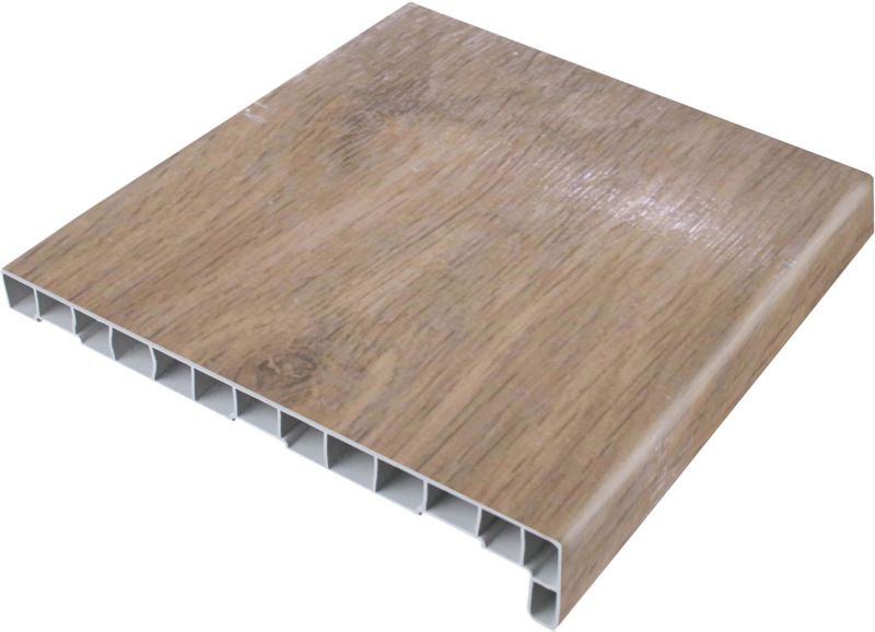 Parapet wewnętrzny PCV Geom 30 x 216 cm dąb winchester
