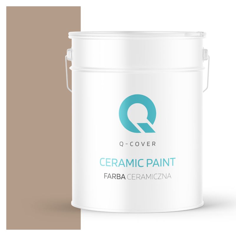 Farba Ceramiczna Do Ścian i Sufitów Q-Cover Orzechowy H4934 Głęboki Mat 10L
