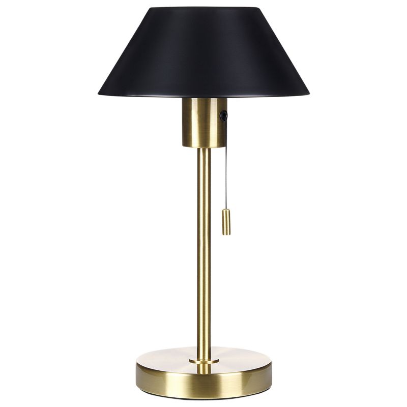 Lampa stołowa Caparo Metal Czarny/ złoty 1 szt.