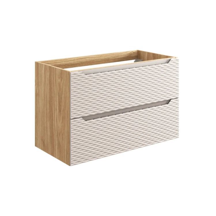 Szafka Comad pod umywalkę OCEAN BEIGE 82-90-2S 90cm dąb olejowany/beżowa 1 szt