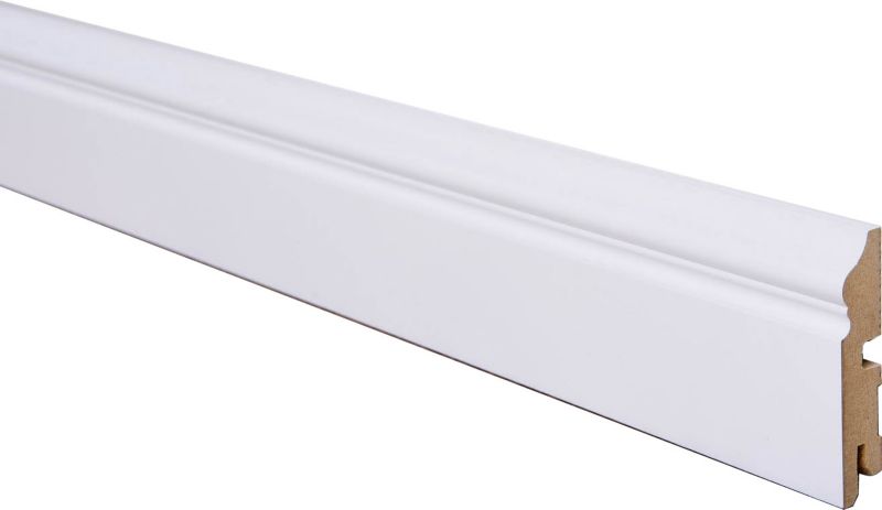 Listwa przypodłogowa Foge LB3 80 L biały półmat 2000 mm