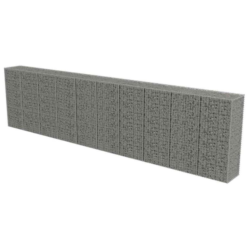 Ogrodzenie gabionowe vidaxl 600 x 50 x 150 cm 143582 srebrny 3 szt