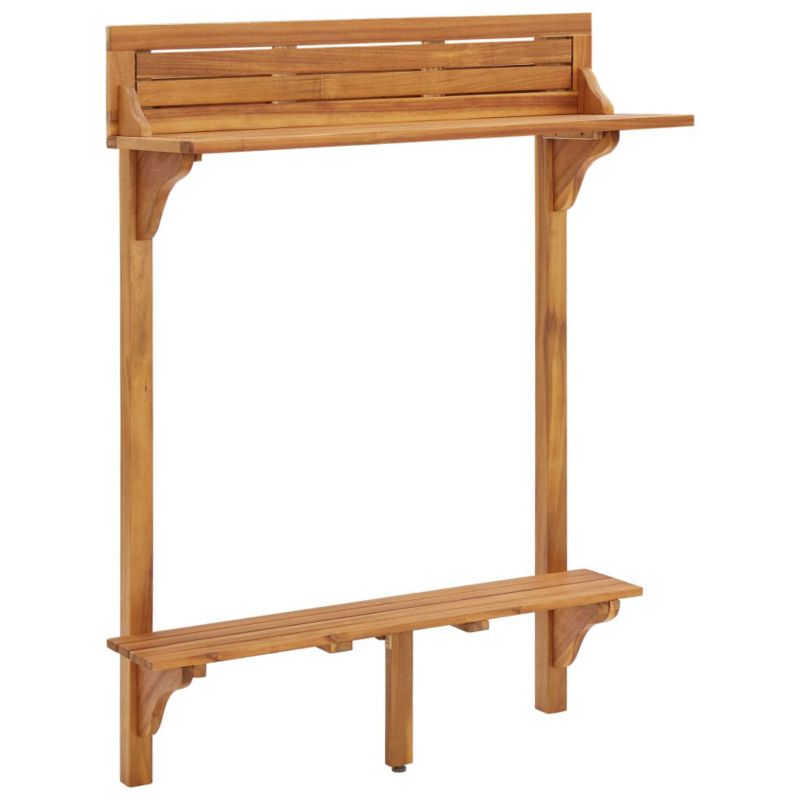 Stolik barowy vidaxl 310253 brąz 1 szt