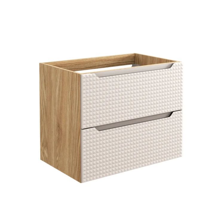 Szafka Comad pod umywalkę LUXOR BEIGE 82-70-2S 70cm dąb olejowany/beżowa 1 szt