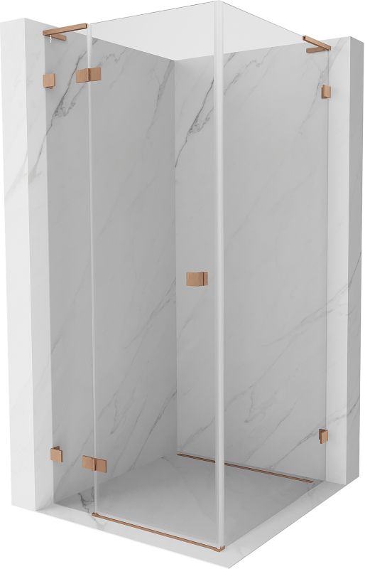Kabina prysznicowa Mexen Lunar L transparent miedź szczotkowana 834L-090-090-65-00-L 1 szt.