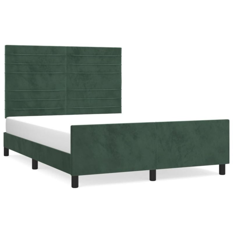 Łóżko tapicerowane WaszeMeble 140x200 cm ciemnozielone WM-3125821 1 szt.