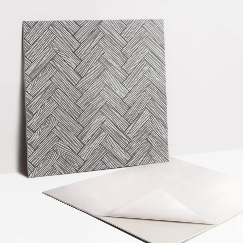 Kafelki samoprzylepne Tulup 30x30 cm Czarno białe panele 9 szt.