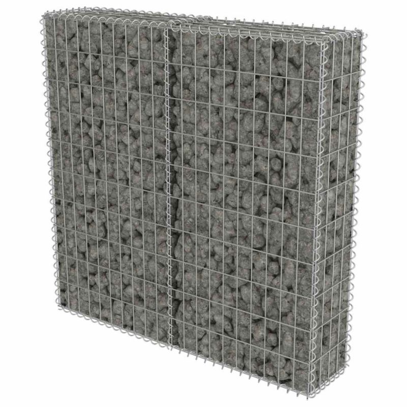 Ogrodzenie gabionowe vidaxl 100 x 20 x 100 cm 143578 srebrny 1 szt