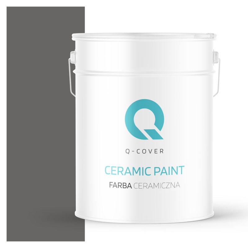 Farba Ceramiczna Do Ścian i Sufitów Q-Cover Grafitowy H1213 Głęboki Mat 10L