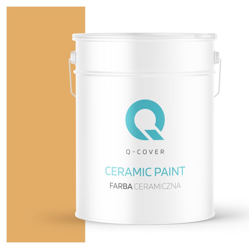 Farba Ceramiczna Do Ścian i Sufitów Q-Cover Bursztynowy H6441 Głęboki Mat 10L