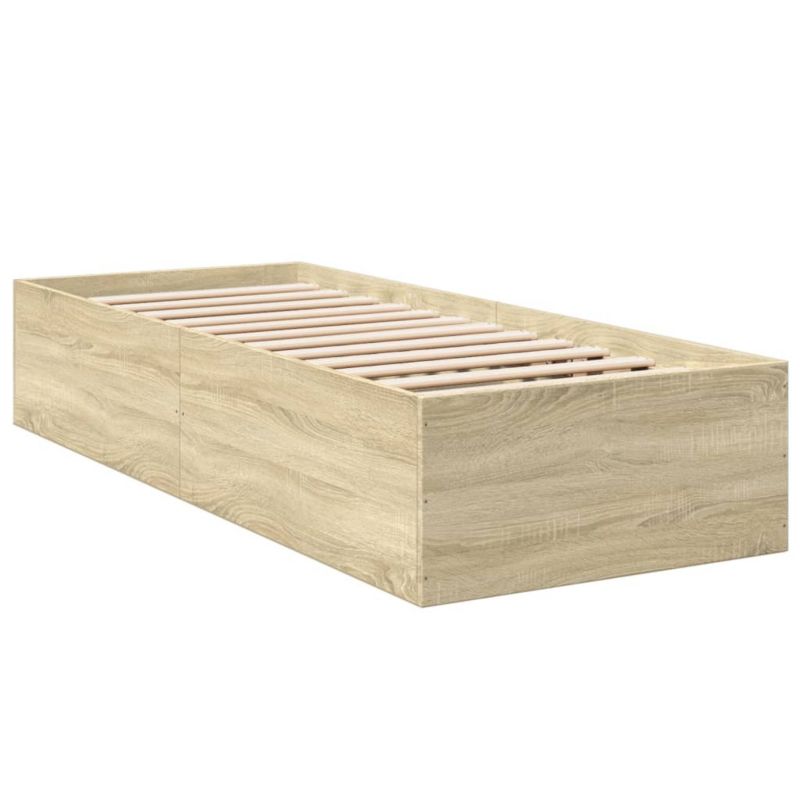 Łóżko drewniane WaszeMeble 90x190 cm brązowe WM-3281065 1 szt.