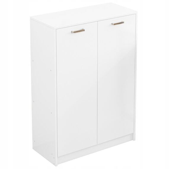 Regał Rebiko biurowy 2-drzwiowy z półkami wolnostojący biały 108 cm 1 szt