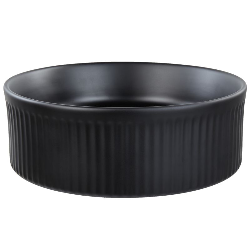 Umywalka nablatowa ceramiczna 37 cm czarna Geldo 1 szt.