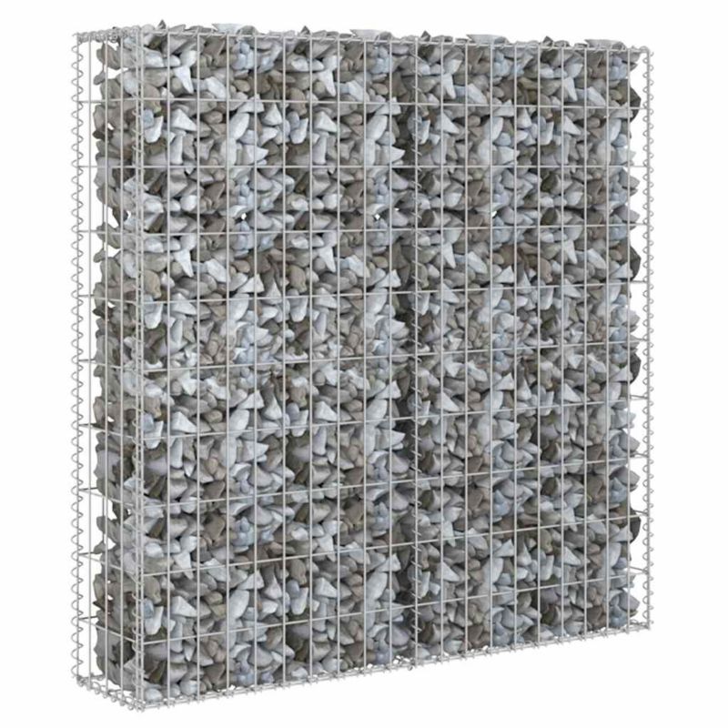 Ogrodzenie gabionowe vidaxl 80 x 20 x 100 cm 143577 srebrny 1 szt