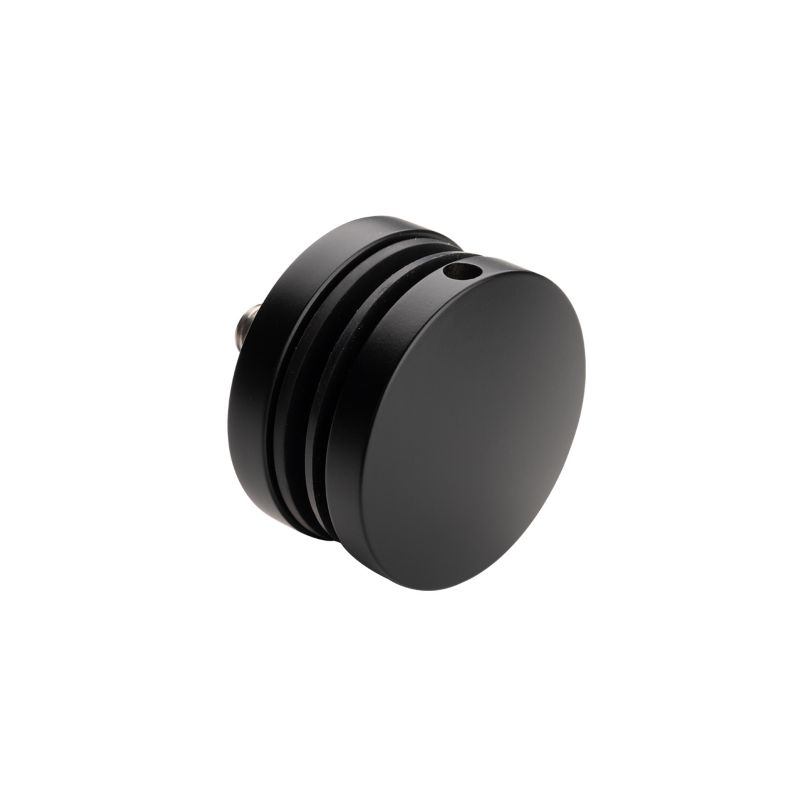 Uchwyt punktowy rotula do szkła PINOX fi 50mm dystans 8mm śruba M10x50 powierzchnia płaska stal nierdzewna AISI 304 czarny 1 szt