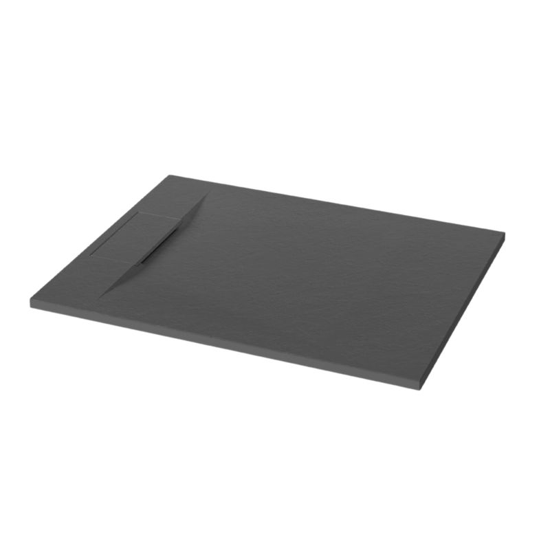 Brodzik prysznicowy prostokątny Invena Alvero trend, 80x90 cm czarny 1 szt