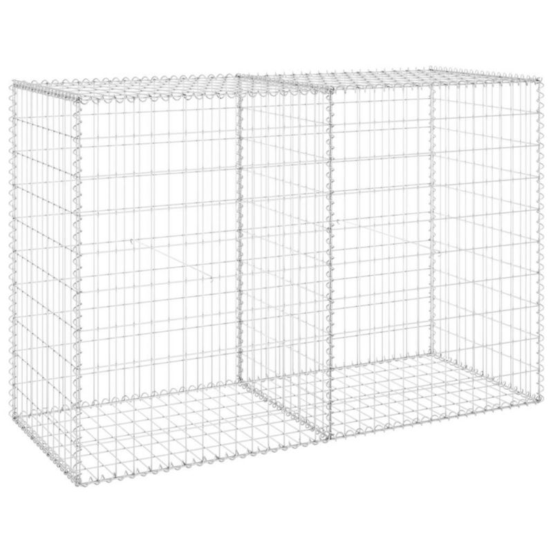 Ogrodzenie gabionowe vidaxl 150 x 60 x 100 cm 147814 srebrny 1 szt