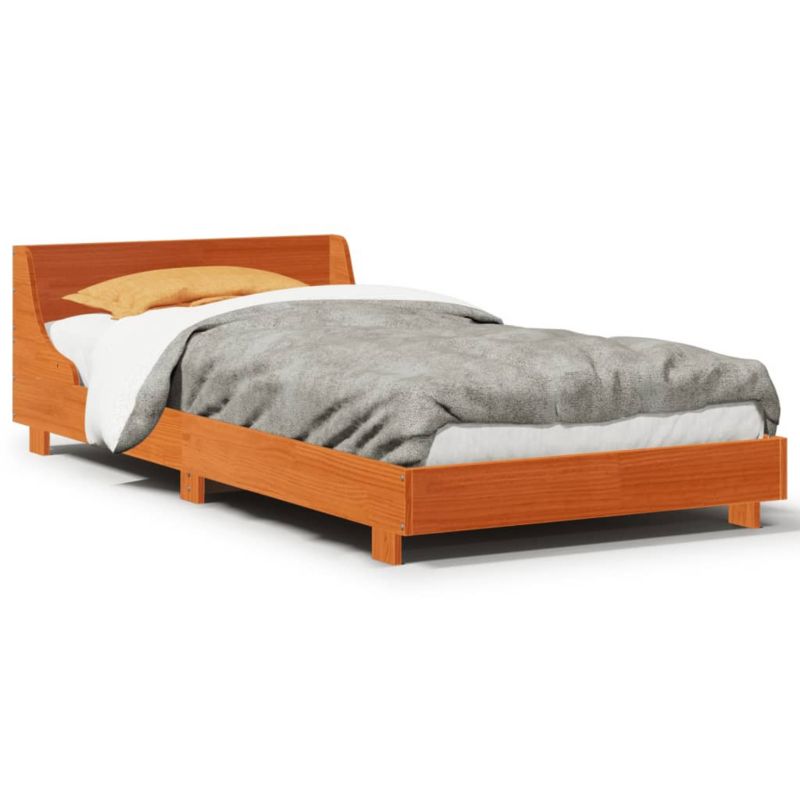 Łóżko drewniane WaszeMeble 75x190 cm brąz WM-850754 1 szt.