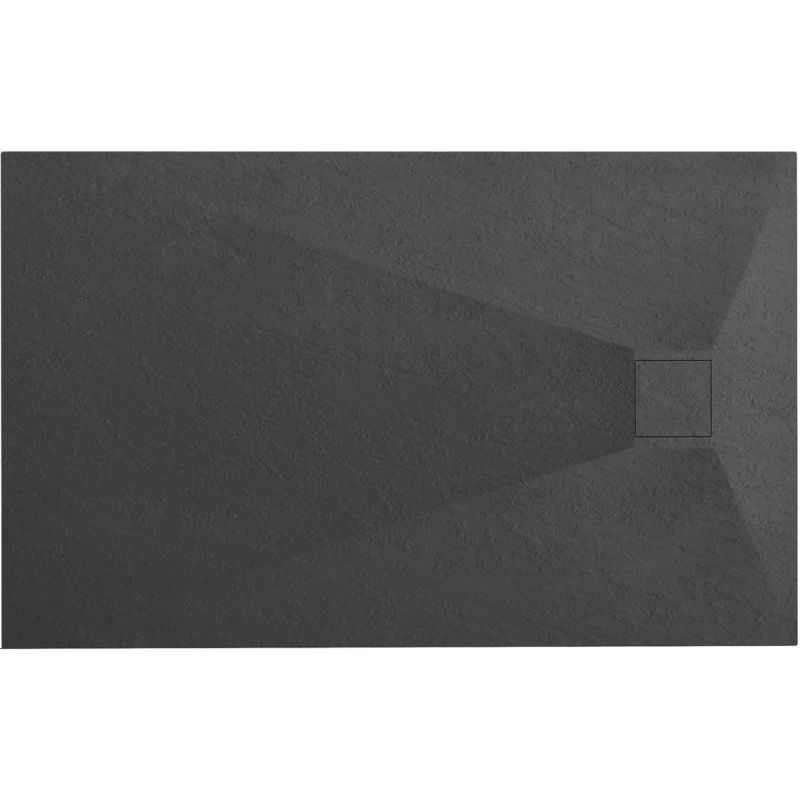 Brodzik Prysznicowy Rea Magnum 80X100 Czarny 80X100X2,5Cm 1Szt