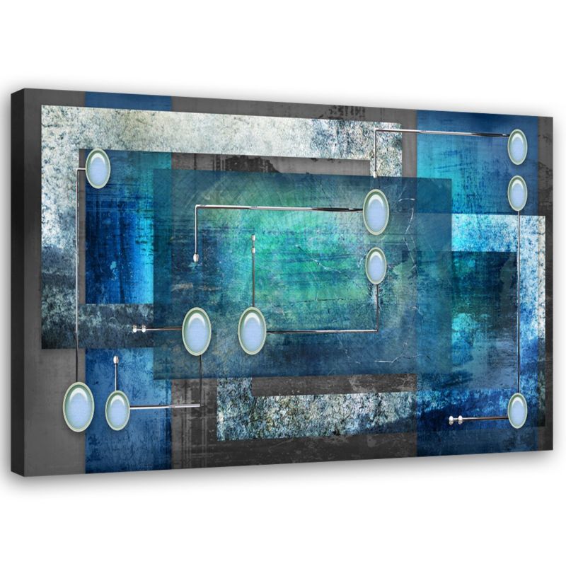 Obraz Feeby Niebieska Abstrakcja 3D 100x70cm 1szt