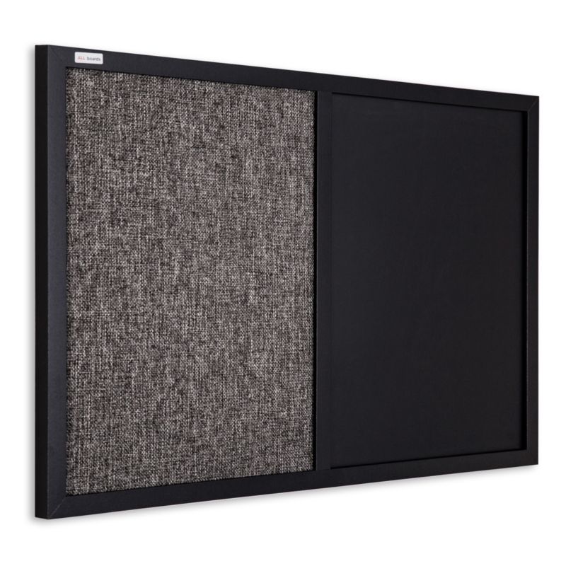 Tablica combi suchościeralna magnetyczna filcowa ALLboards 60x40 cm rama drewniana lakierowana czarna 1 szt.