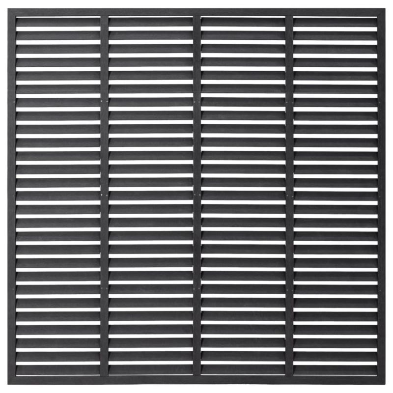 Ogrodzenie żaluzjowe vidaxl 180 x 180 cm 318107 szary 1 szt