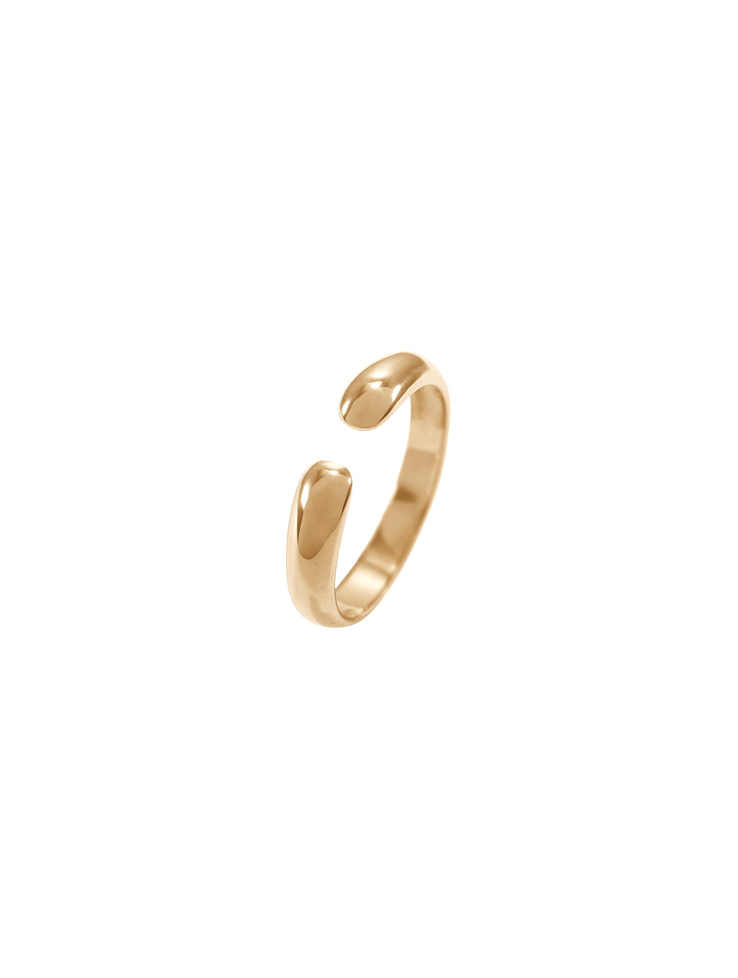 Aloe Ring N°1 - cienka, otwarta obrączka, 15