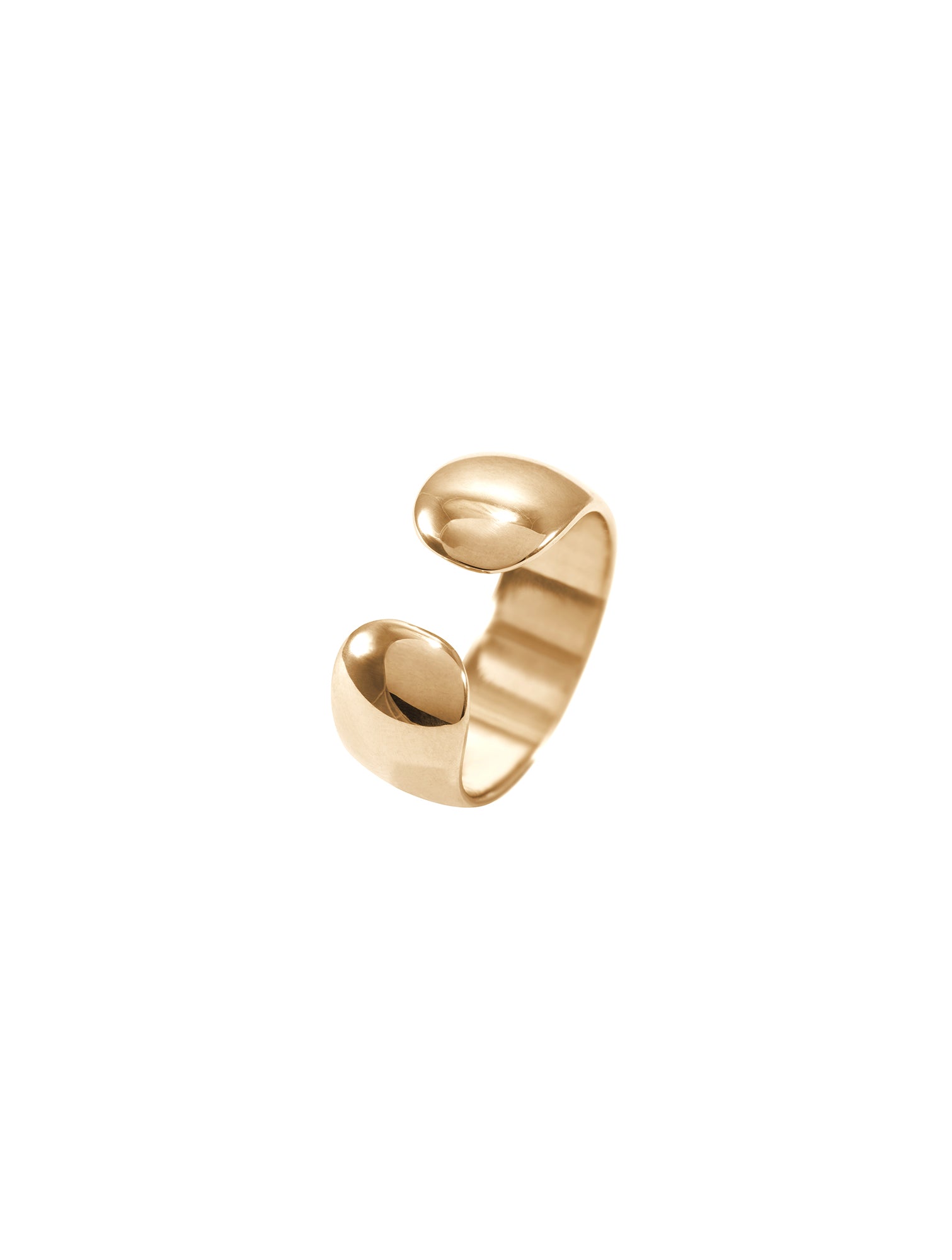 Aloe Ring N°3 - gruba, otwarta obrączka, 13