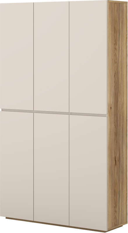 Komoda wysoka z półkami 105 cm do salonu CRISS kaszmir