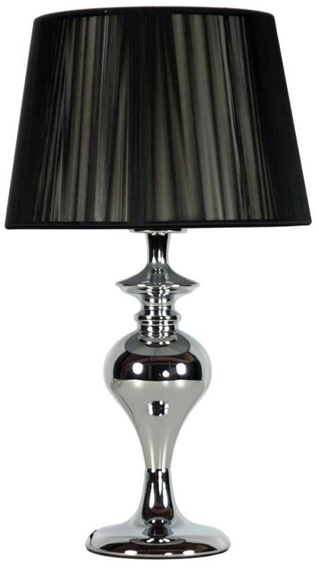 Czarna lampa stołowa gabinetowa do biurka do salonu GILLENIA metalowa