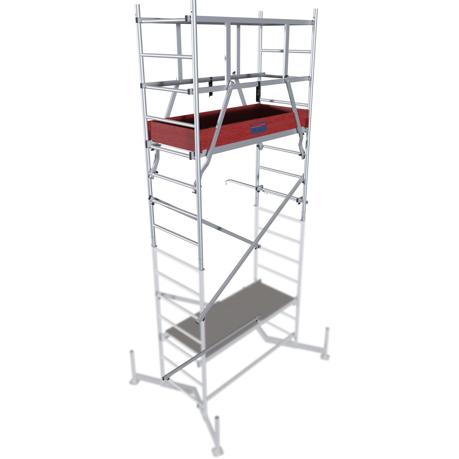 Krause Clim Tec Aluminiowe rusztowanie robocze Clim Tec 1. kondygnacja 5 m