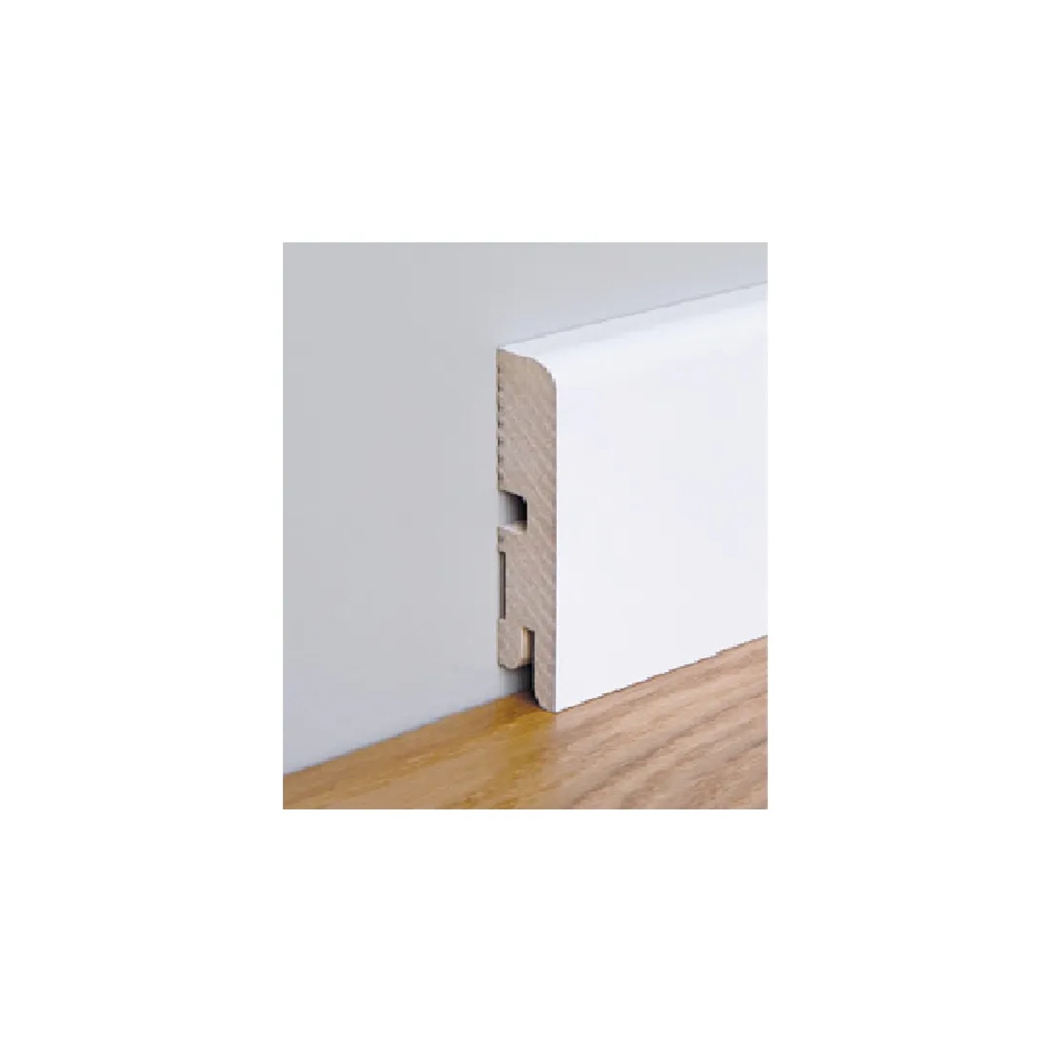 Foge Listwa przypodłogowa LB1 biały połysk 16 x 80 x 2000 mm