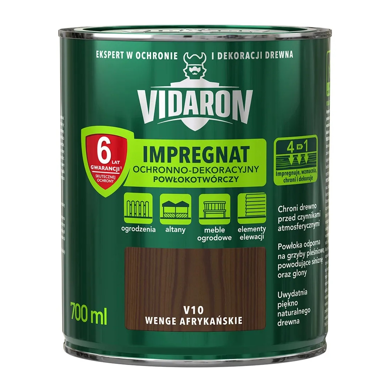 Vidaron Impregnat do drewna powłokotwórczy wenge afrykańskie - 0,7L