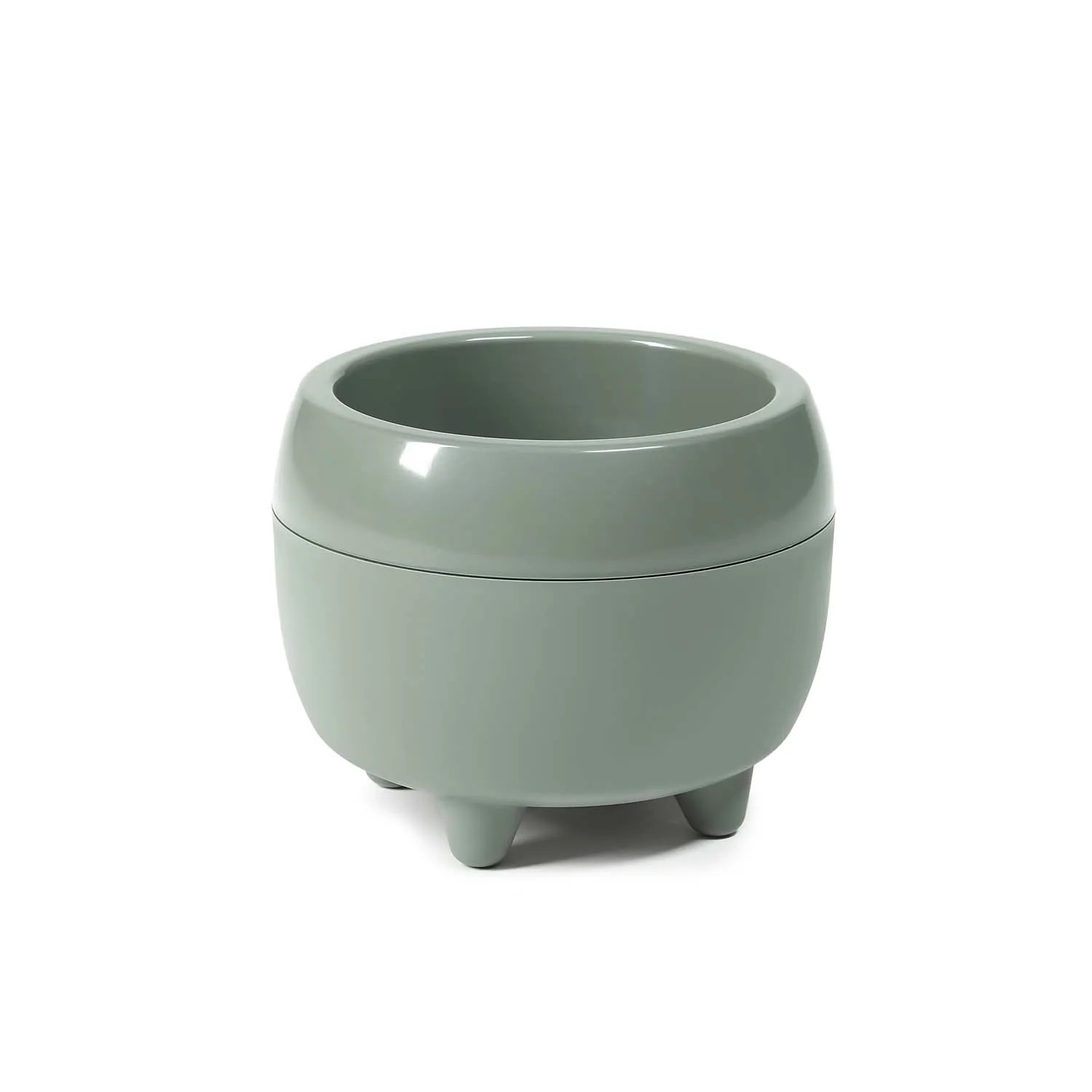 Donica Mona recycled szarozielona - śr. 23 cm