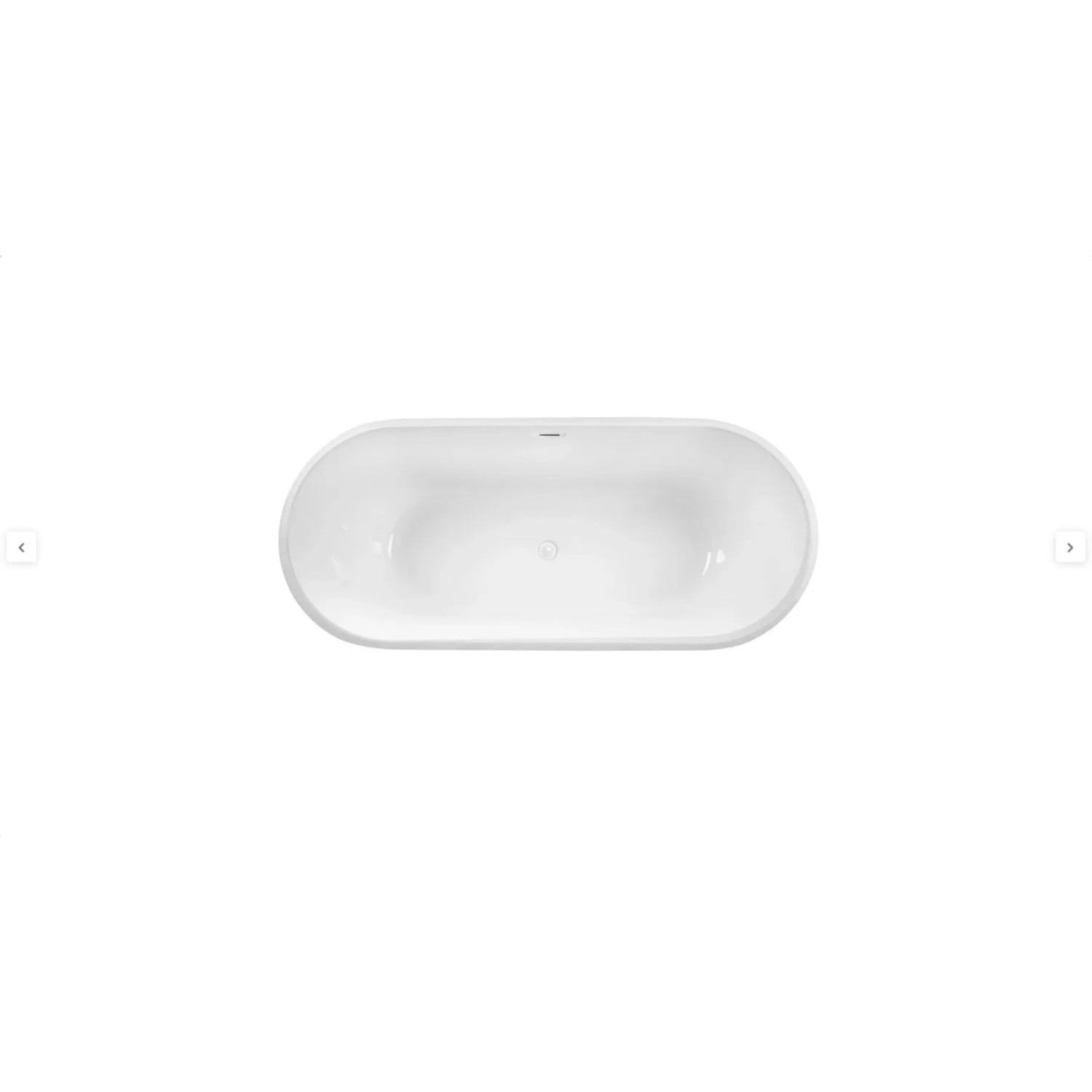 Wanna Jupiter 170 wolnostojąca biała biały 170 x 74